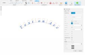 4. Select the edit tab to edit the existing text.