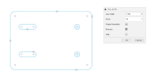 2 Enter the gap width