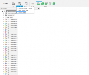 1. Press the find and replace button in the add-ins panel.