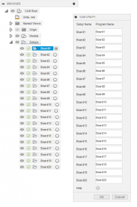 3. Program names replaced by the setup names.
