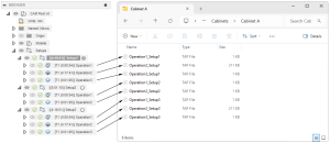 Multiple CAM operations post processed in the nc_operation_nc_setup mode.